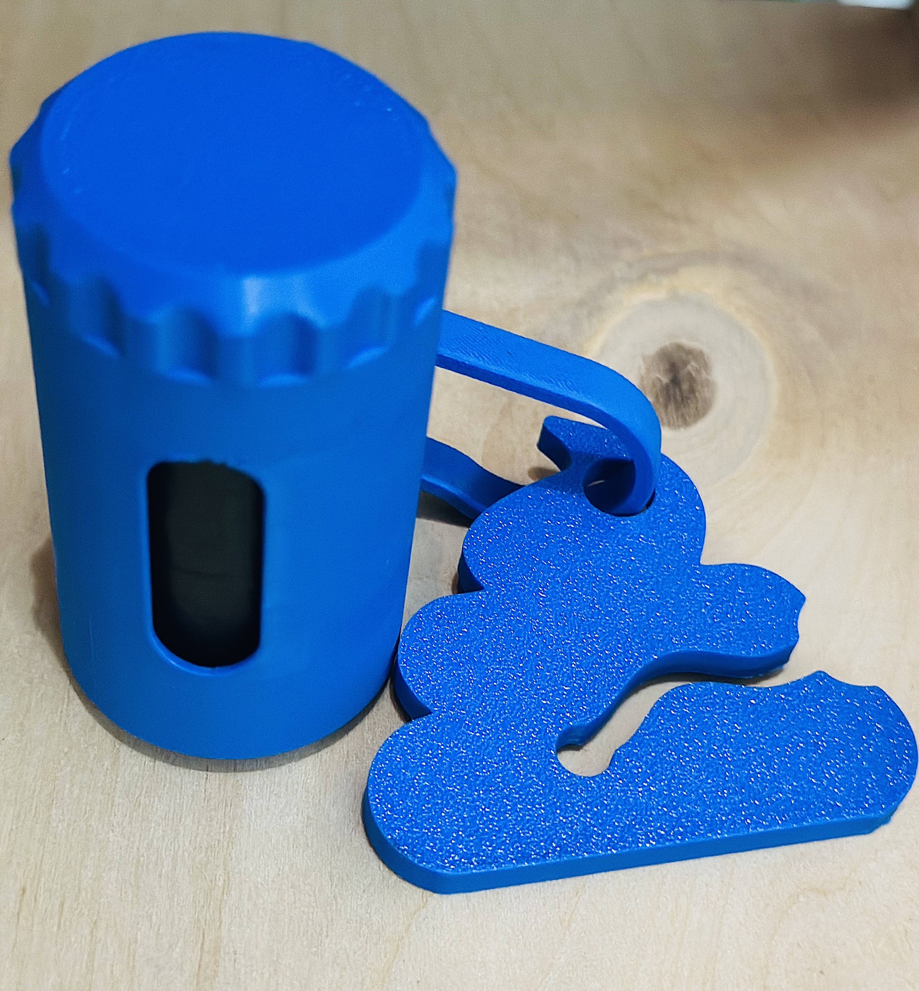 Zásobník na sráčky modrá